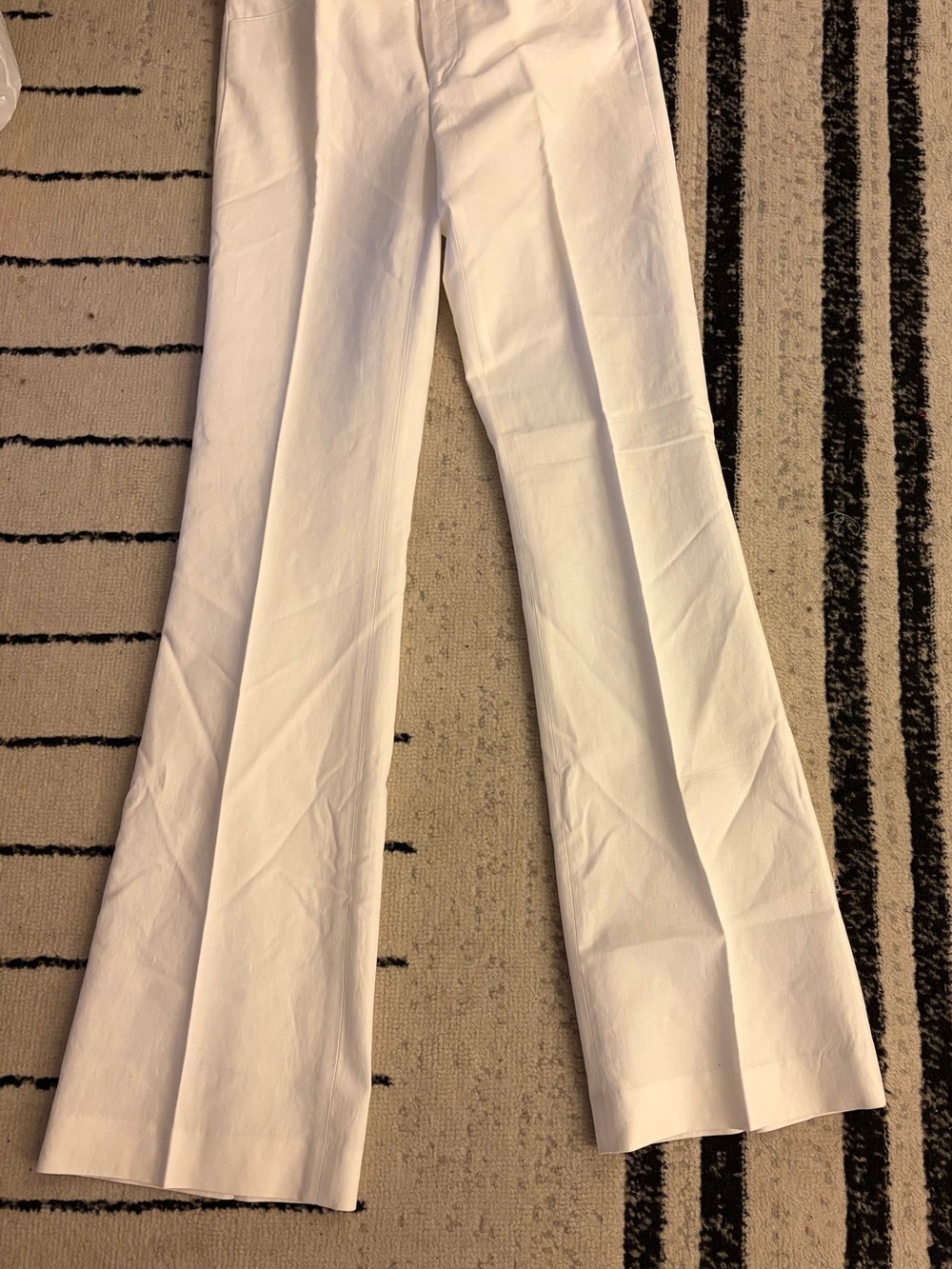 Club Monaco White High-Waist Wide-Leg Pants